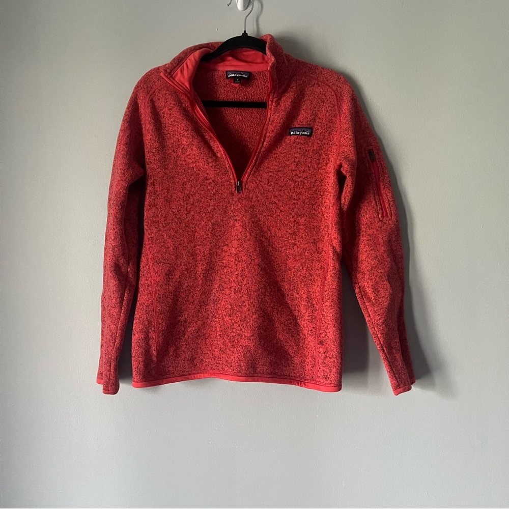 Patagonia women’s 1/4 Zip Better Sweater pull over Medium